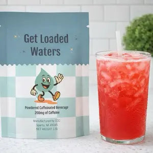 Loaded Water-Viral Single Packet | 32oz Sugar Free Caffeinated Flavored Powder Beverage Mix | Made in USA | Easy to Mix